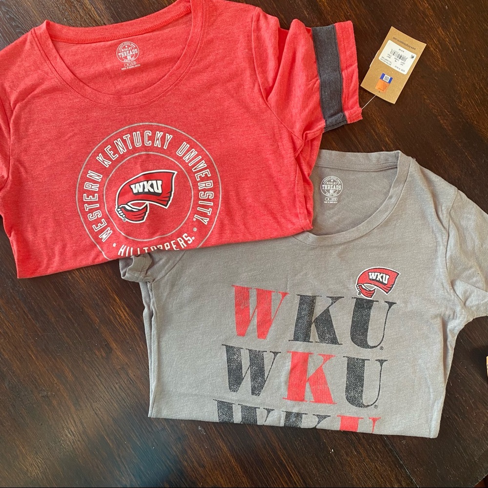 2 NWT Western Kentucky University Shirts ❤️🖤